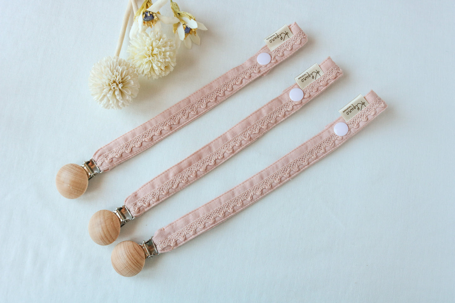 Mauve pink dummy clip