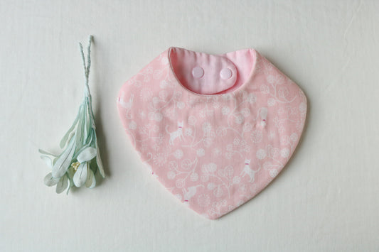 Bandana bib , Pink cat