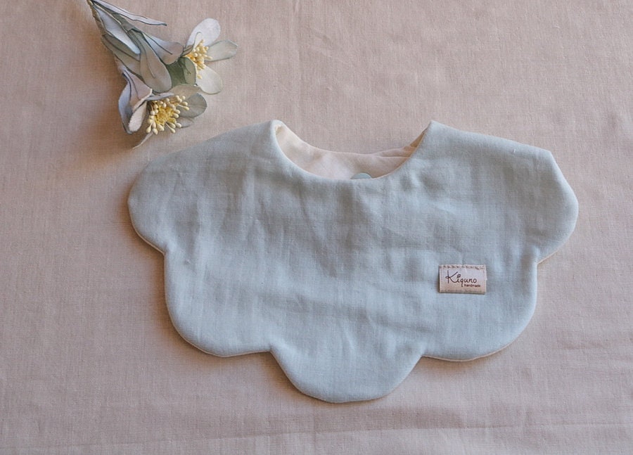 Pastel colored Scalloped Bib