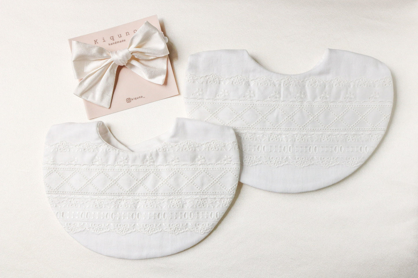 Double layered lace bib